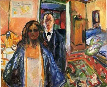 エドヴァルド・ムンク Painting - 芸術家と彼のモデル 1921年 エドヴァルド・ムンク